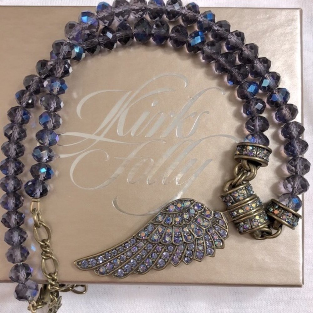 Kirk's Folly Fly Home Angel Beaded Necklace and Enhancer